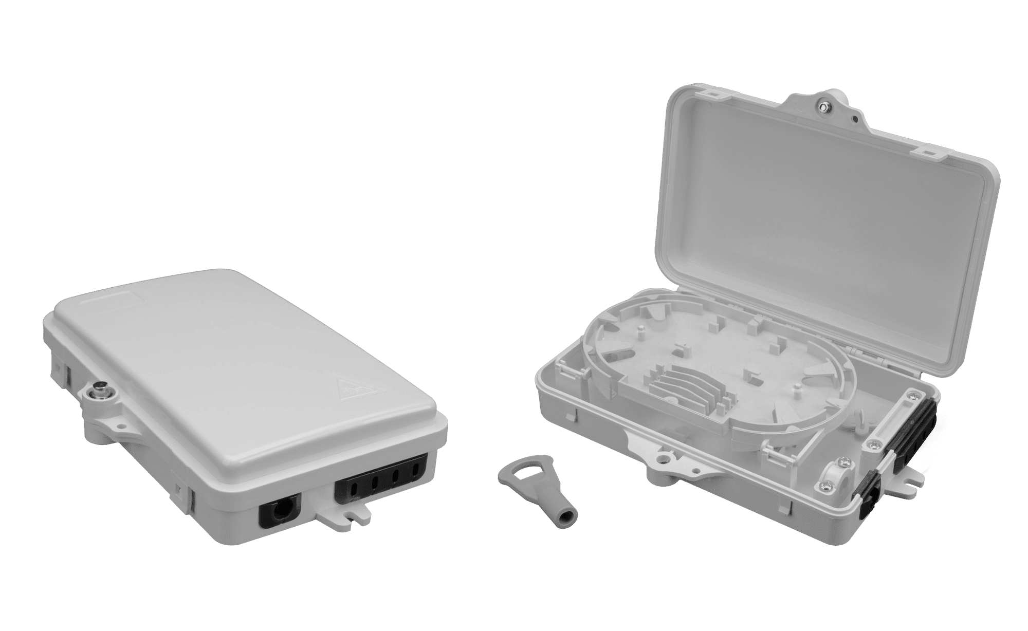 IP65 Small 4 Port SC SPX Hinged Fibre Box