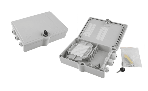 IP65 Medium 6 Port SC DPX Hinged Fibre Box