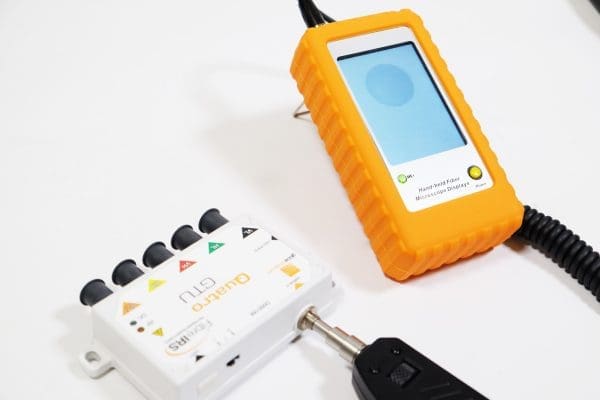 Fibre Optic Inspection Probe connected to GTU